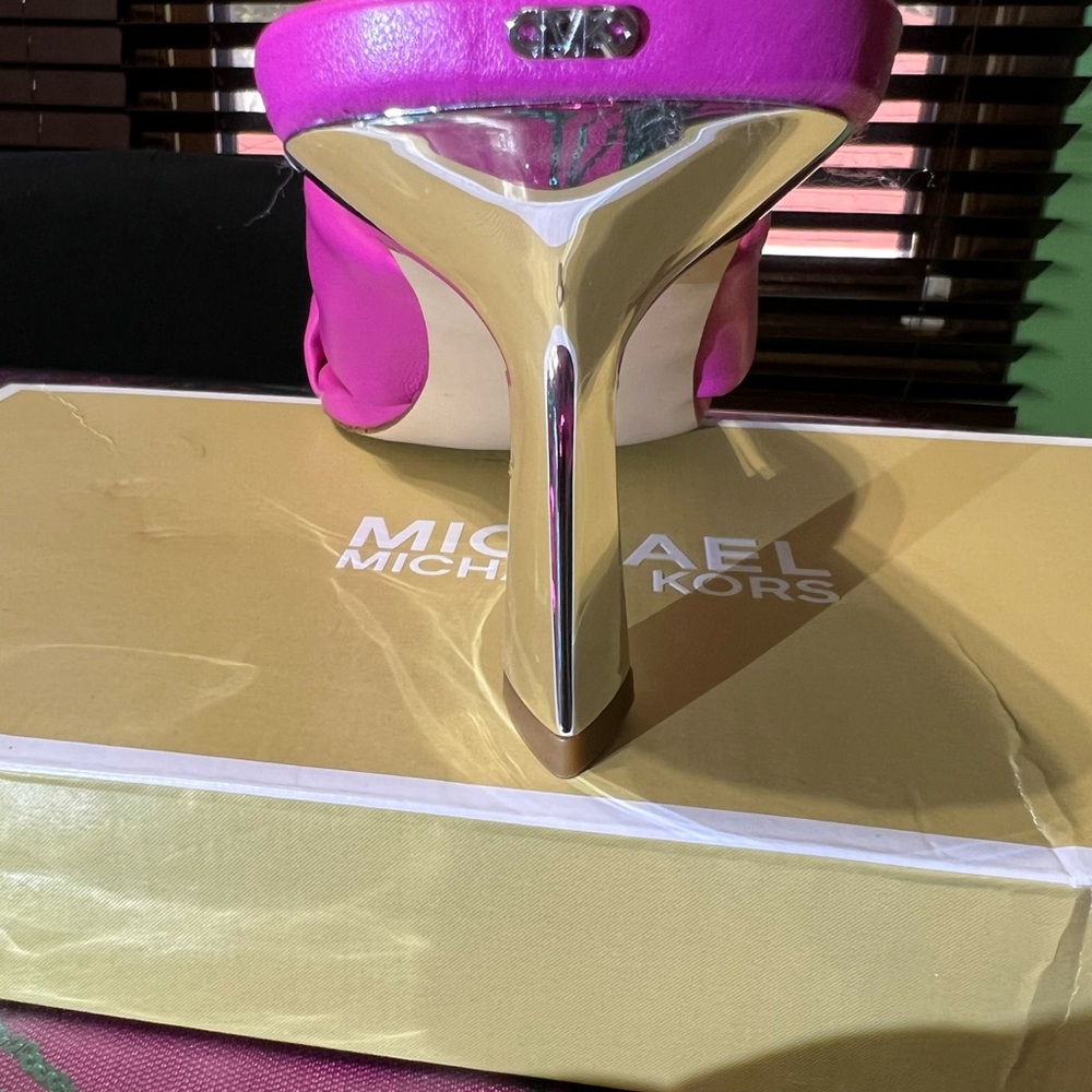 Michael Kors Pink Stiletto Sandals - Picture 2 of 6